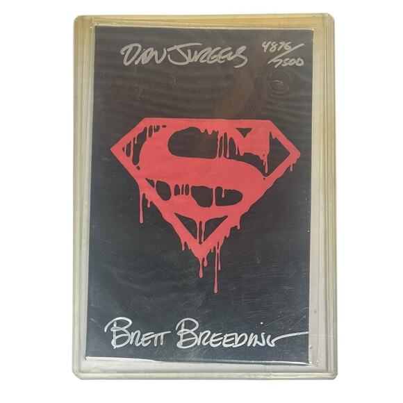 Superman #75 Signed Death of Superman Black Edition Jurgens Breeding #4875/9000